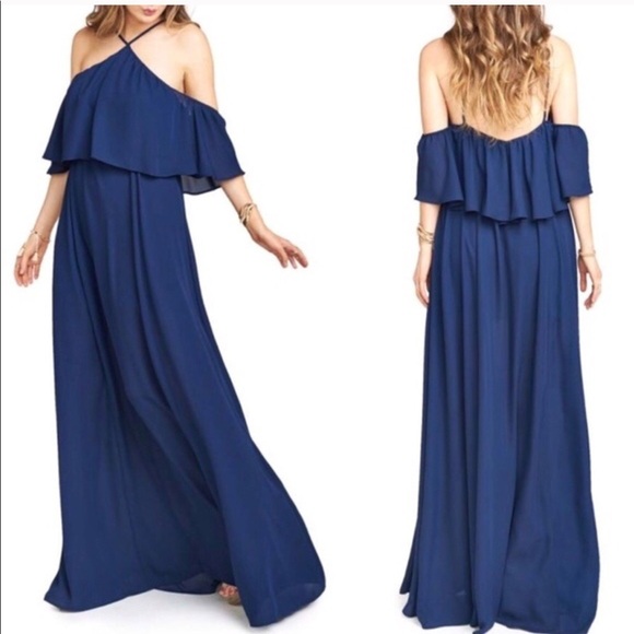 Show Me Your Mumu Rebecca Off the Shoulder Gown - Picture 1 of 6